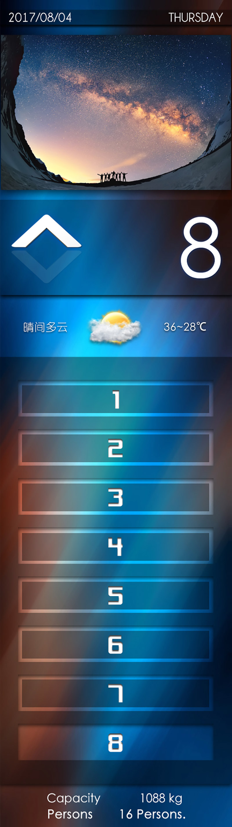 轿内触摸屏