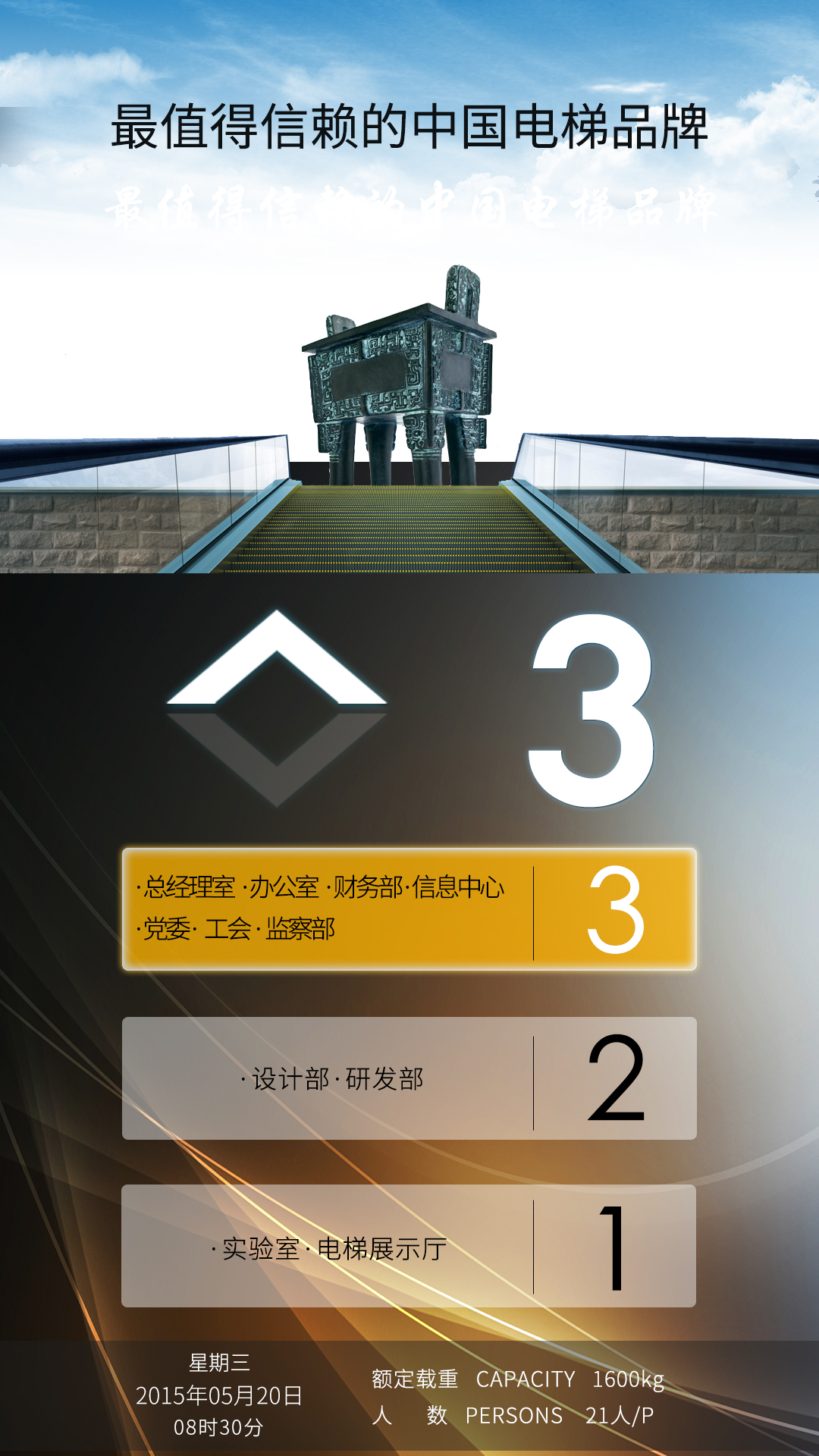 轿内触摸屏